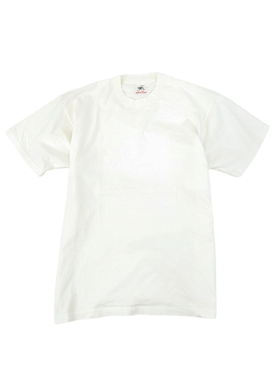 80's FRUIT OF THE LOOM 無地 Tシャツ ホワイト 表記(XL) USA製 | NEW