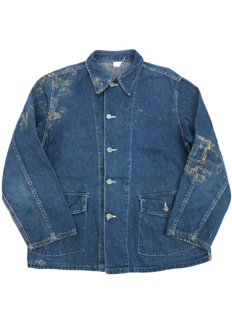 40's U.S.ARMY M-41 デニムカバーオール メタルボタン 味ありリペア