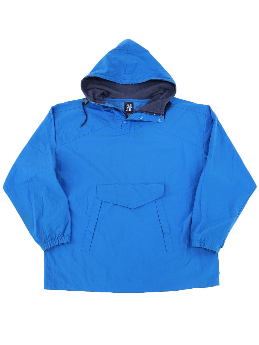 90's OLD GAP ナイロンアノラックパーカー 表記(XL) フード裏