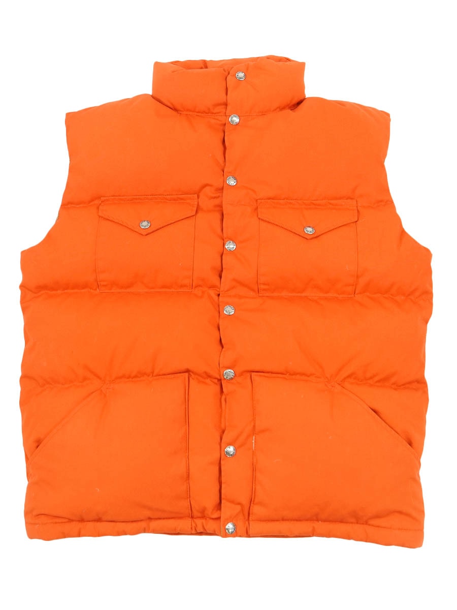 70's 茶タグ THE NORTH FACE ダウンベスト オレンジ 表記(XL) | NEW