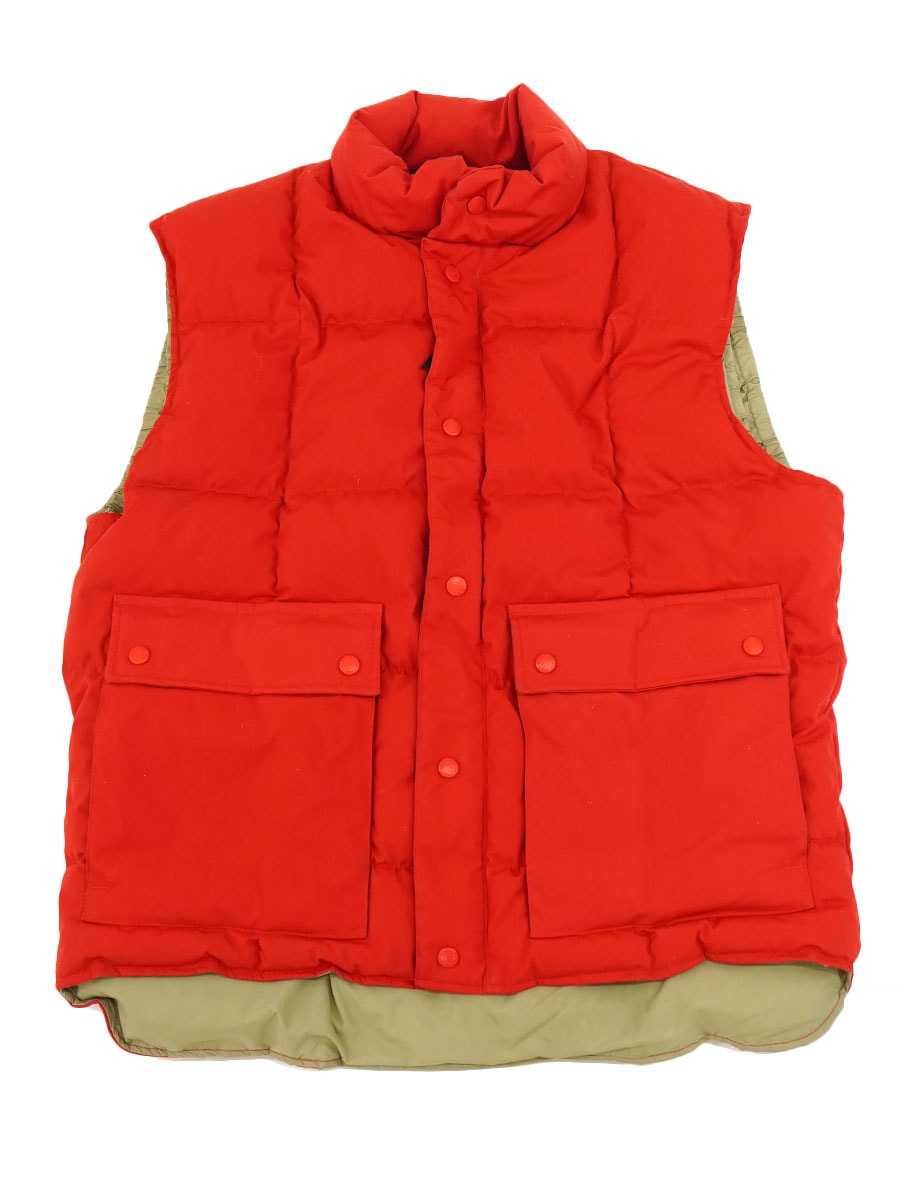 80's 黒タグ Eddie Bauer Blizzard Master ベスト レッド 表記(L) USA