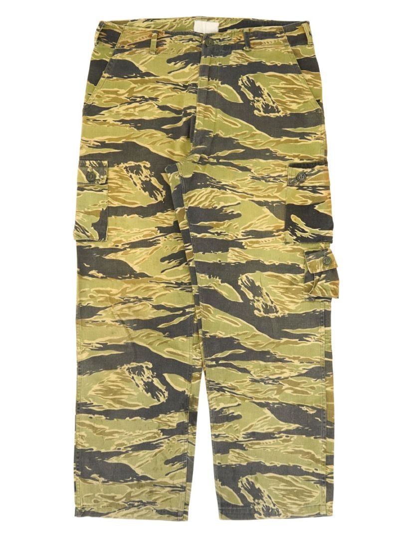 60's～ タイガーストライプ カーゴパンツ 実寸(34x28位)