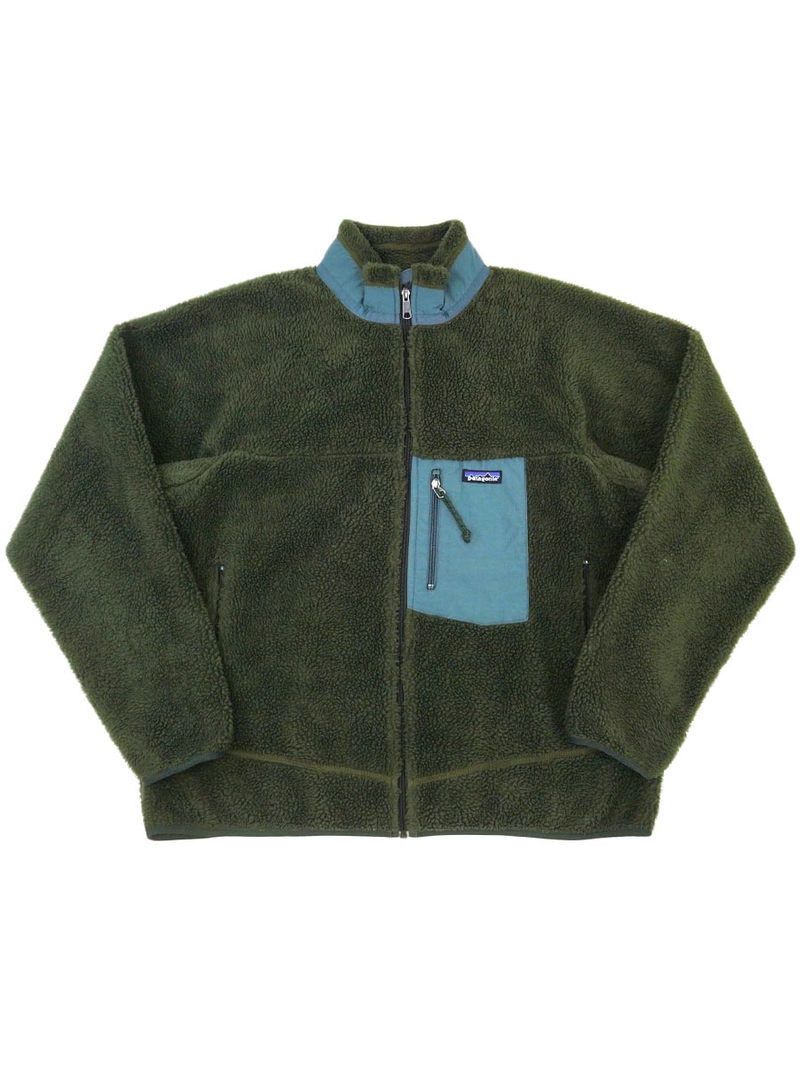 '00 パタゴニア レトロXジャケット ダークモス/ビンテージカーキ/アスペン 表記(XL) USA製