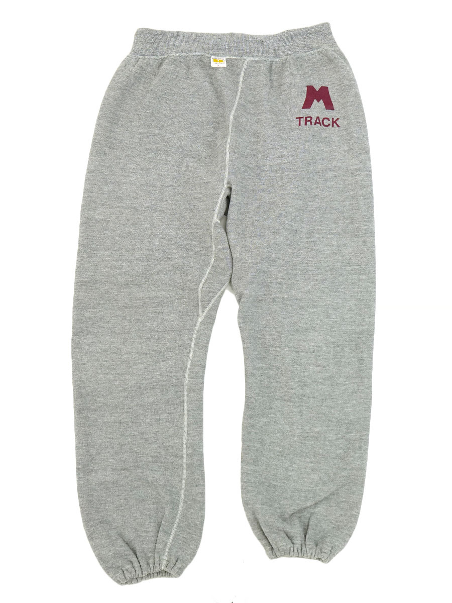 70's～ 金タグ RUSSELL ''M TRACK'' スウェットパンツ 杢グレー 表記(M) 