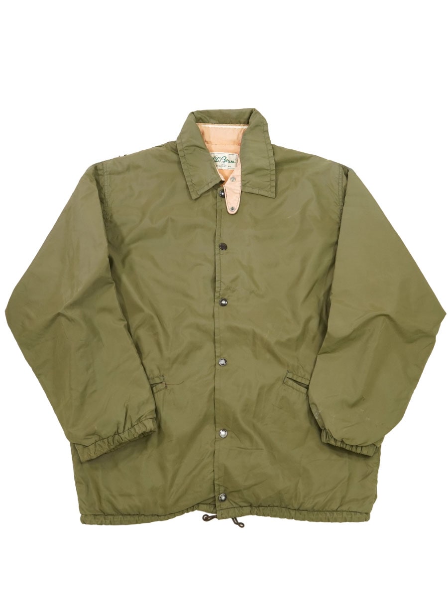 70's L.L.Bean 筆記体タグ コーチジャケット オリーブ 実寸(XL位