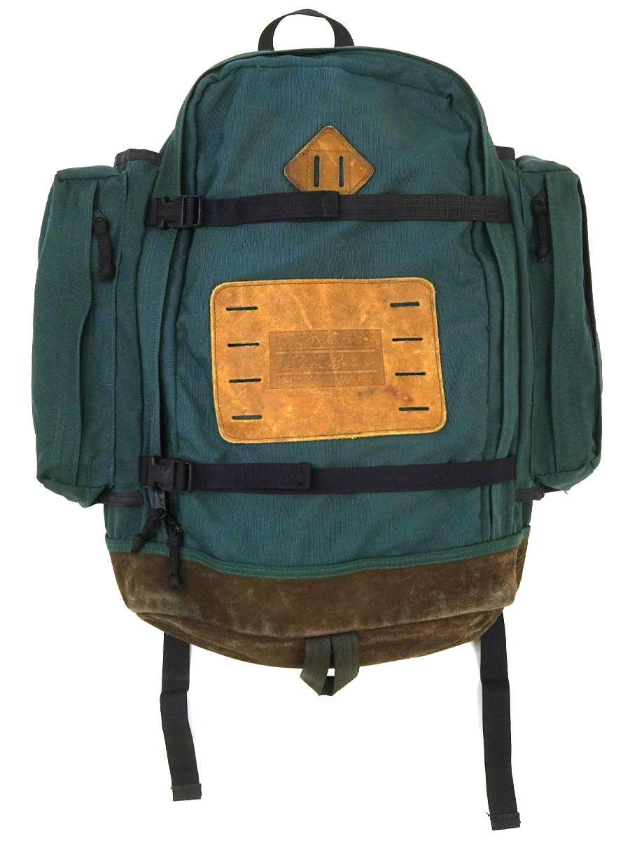 80's～ Eddie Bauer レザー切り替え リュックサック グリーン | NEW