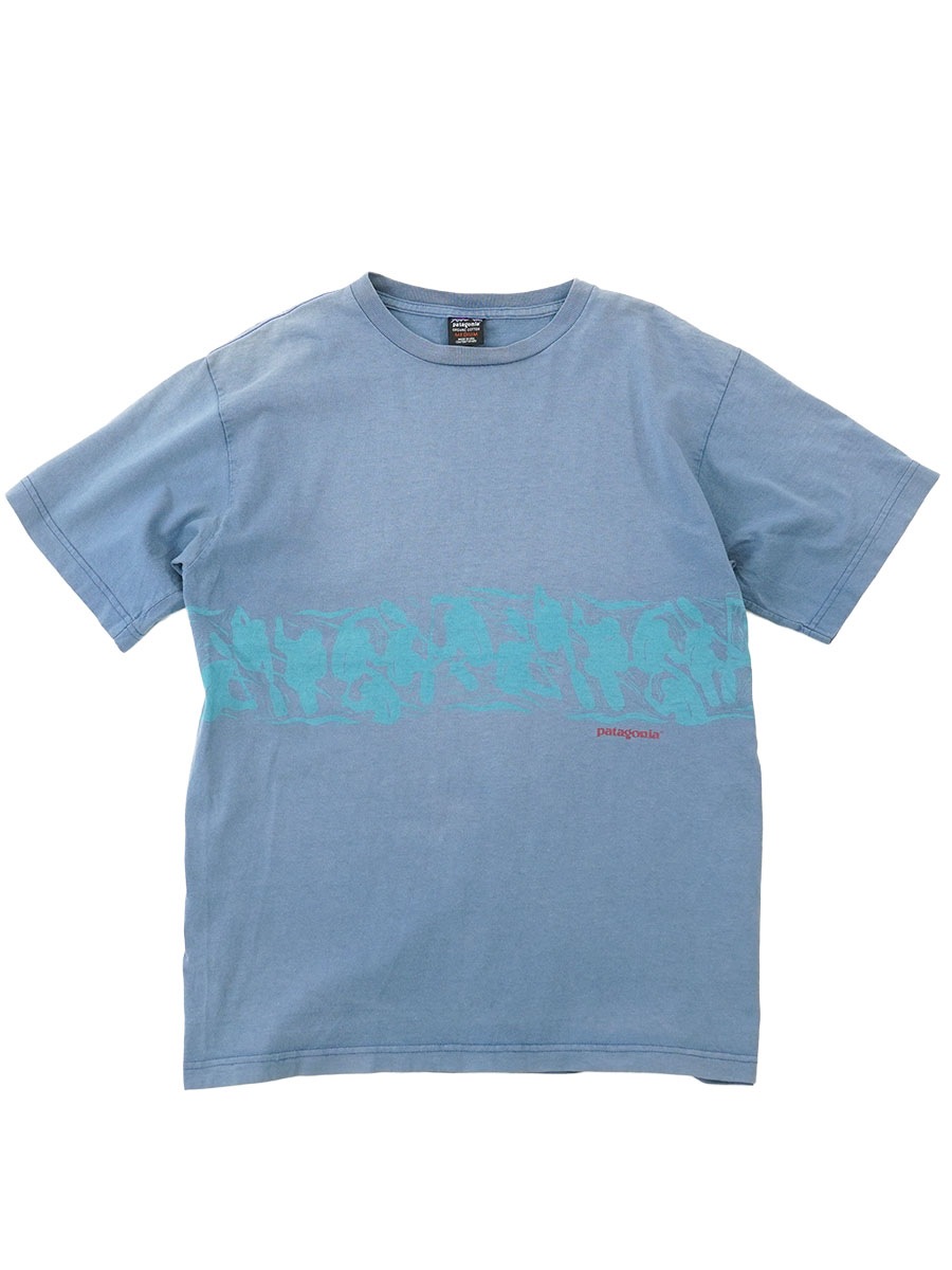 90's パタゴニア カヤック プリント Tシャツ ストームブルー 表記(M