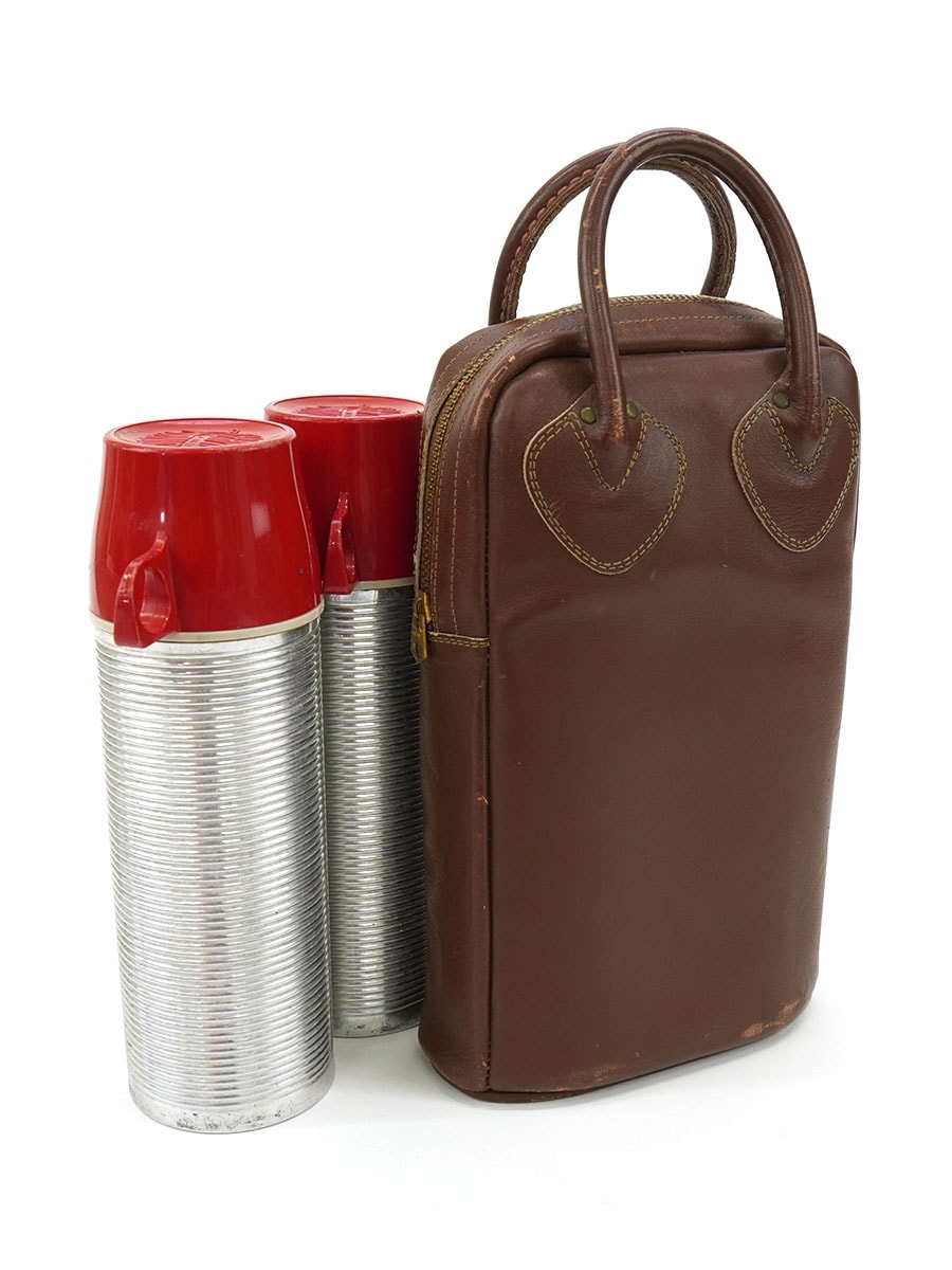 50's～ 筆記体タグ L.L.Bean レザーバッグ＆サーモス水筒×2