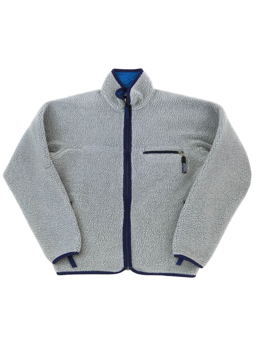 91 パタゴニア ベビーレトロカーディガン ヘザーグレー 表記(S) USA製