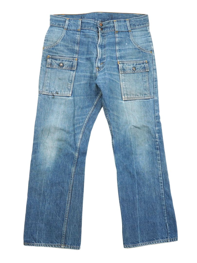 70's Levi's BIG-E デニムブッシュパンツ 良雰囲気 実寸(36x28.5位)