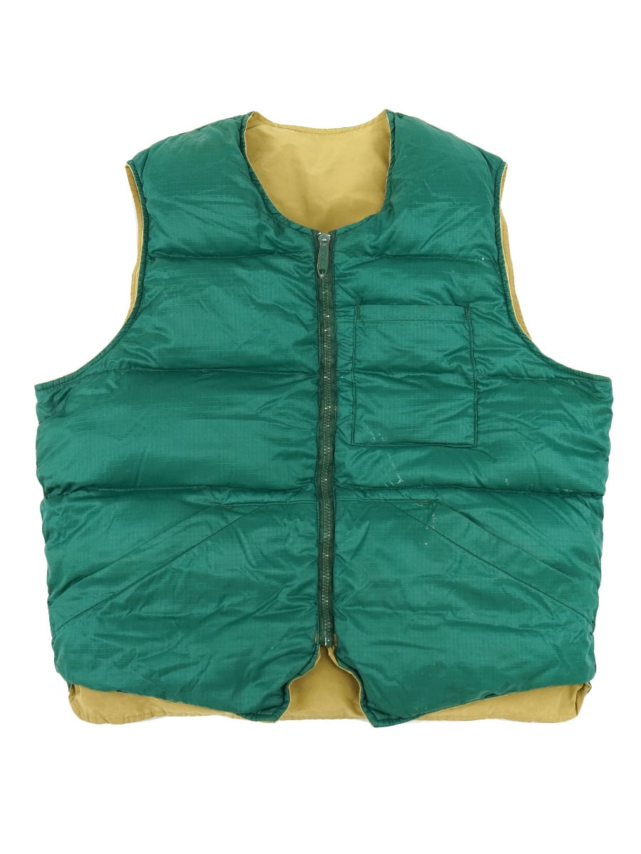 70's 黒タグ Eddie Bauer リバーシブル ダウンベスト 表記(L) | NEW