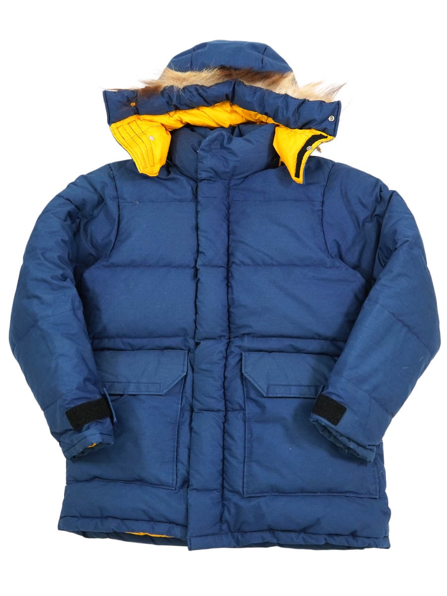 70's 茶タグ THE NORTH FACE ブルックスレンジ ネイビー×イエロー 表記