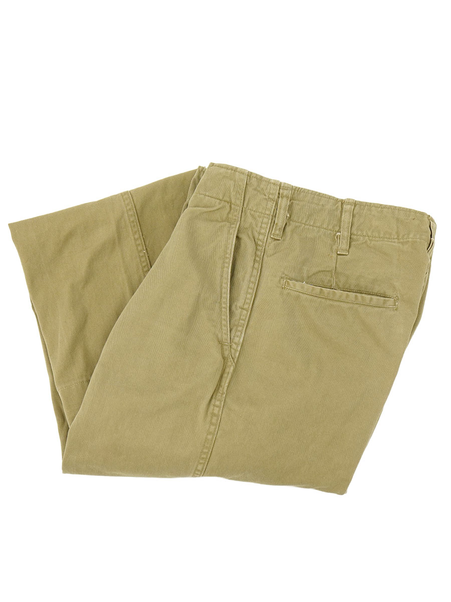 60's U.S.ARMY チノトラウザーズ ジッパータイプ 実寸(30x28位)