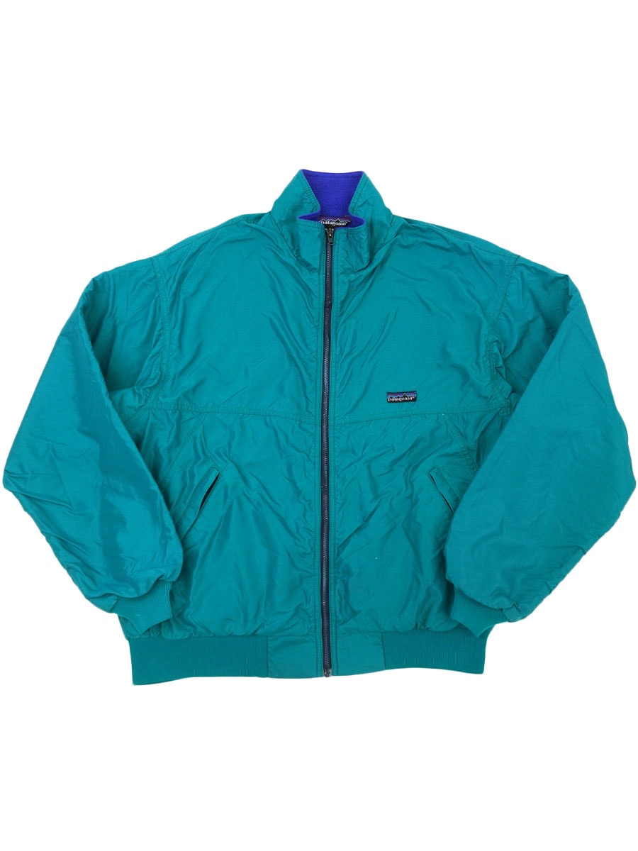 80's パタゴニア シェルドシンチラジャケット エメラルド 表記(L) USA製