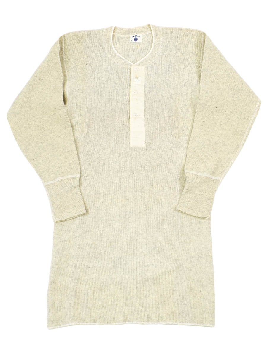 50's～ ALLEN-A ロングスリーブ ヘンリーネックサーマル 表記(40) DEAD