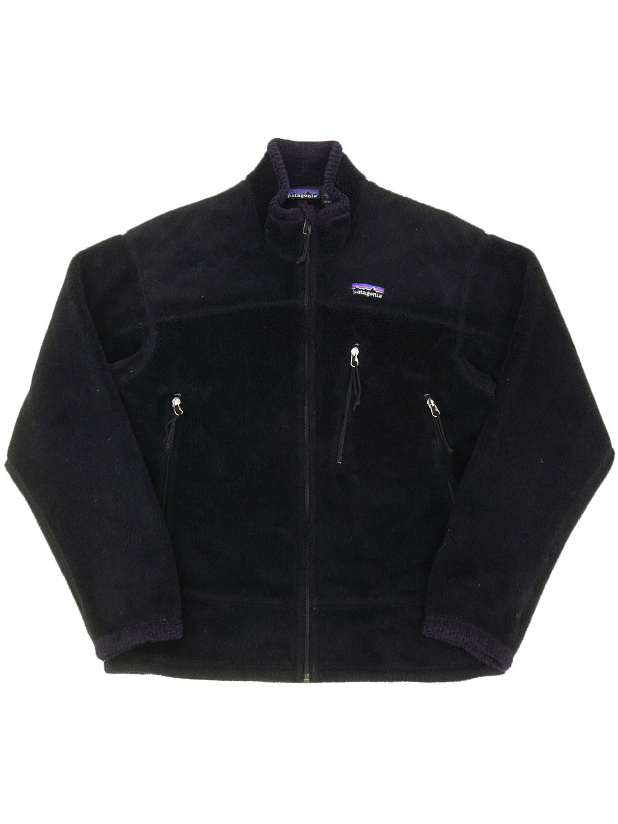 '01 パタゴニア R4ウィンドブロックジャケット ブラック/マジェスティックパープル 表記(M) USA製