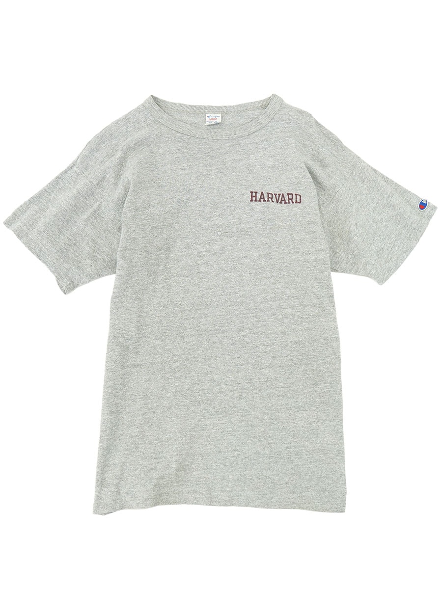 80's トリコタグ チャンピオン ''HARVARD'' 染み込みプリント Tシャツ