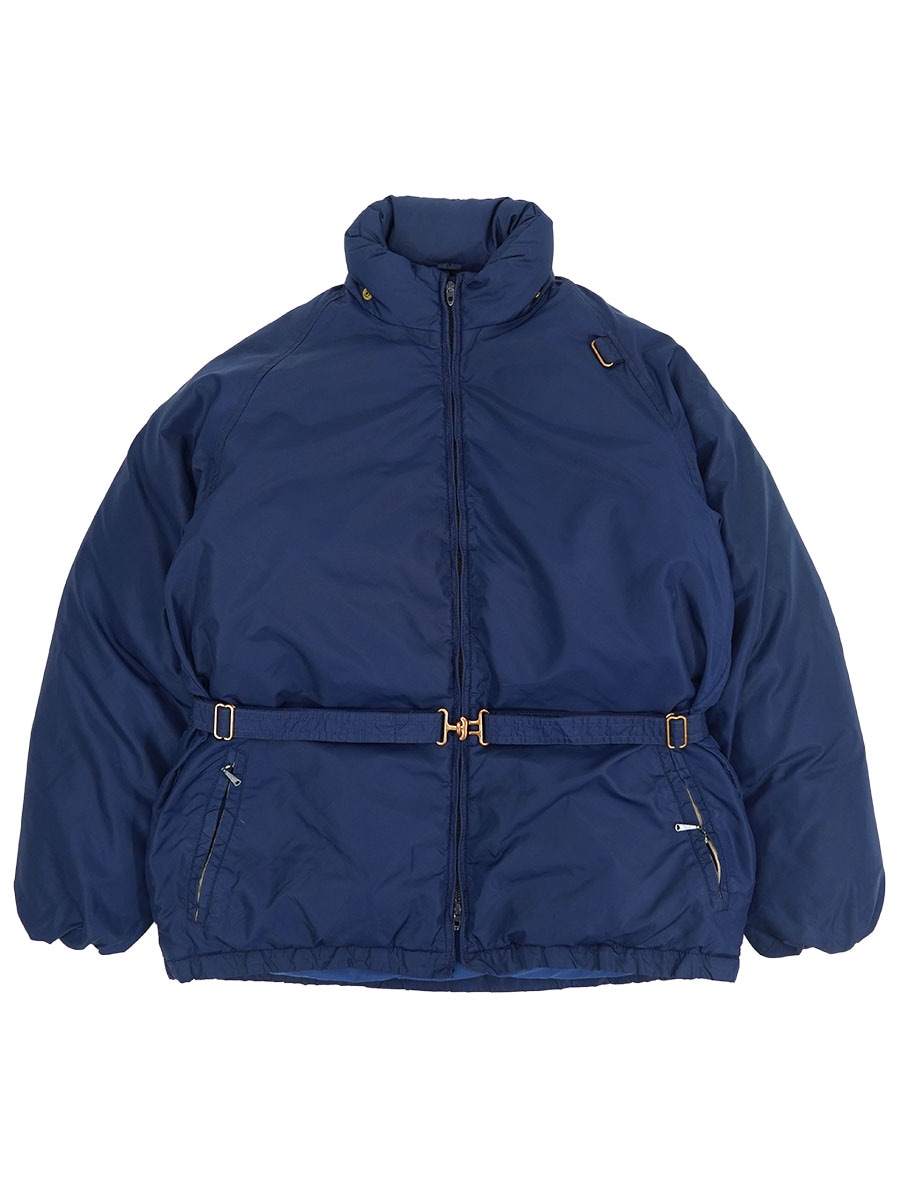 70's Alpine Designs ウエストベルト付き ダウンジャケット ネイビー 実寸(M位)