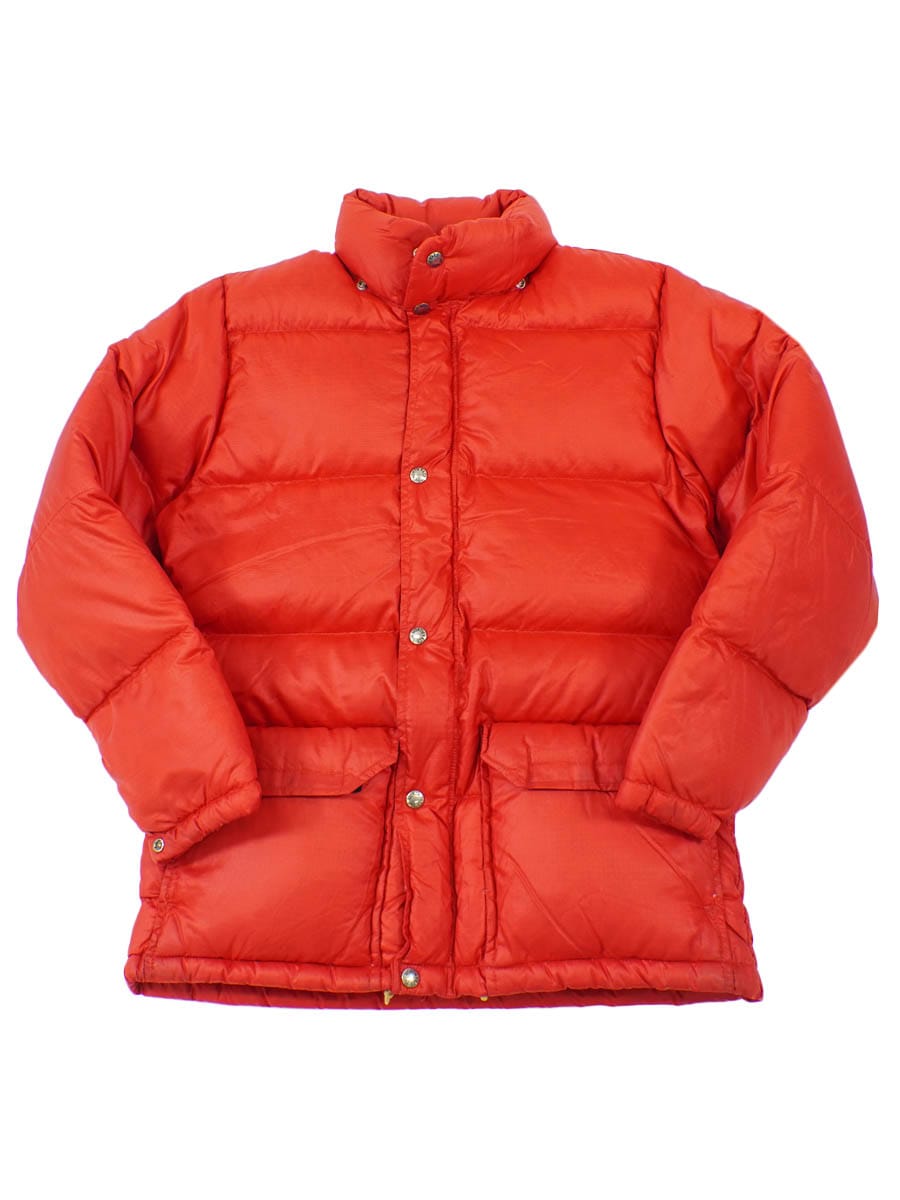 70's 茶タグ THE NORTH FACE ダウンジャケット レッド 実寸(M位)