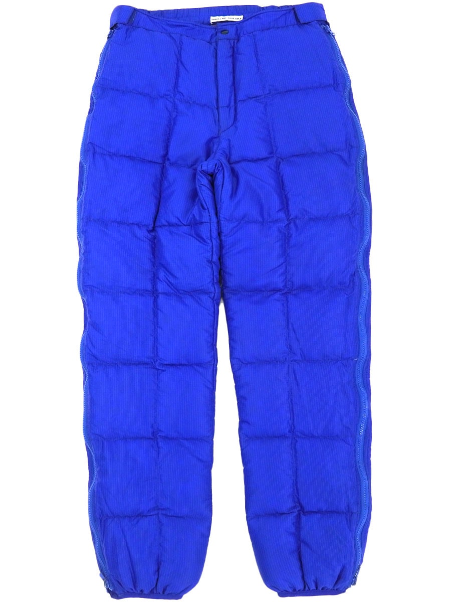 80's～ パタゴニア ダウンパンツ ブルー 実寸(S位) サンプル！