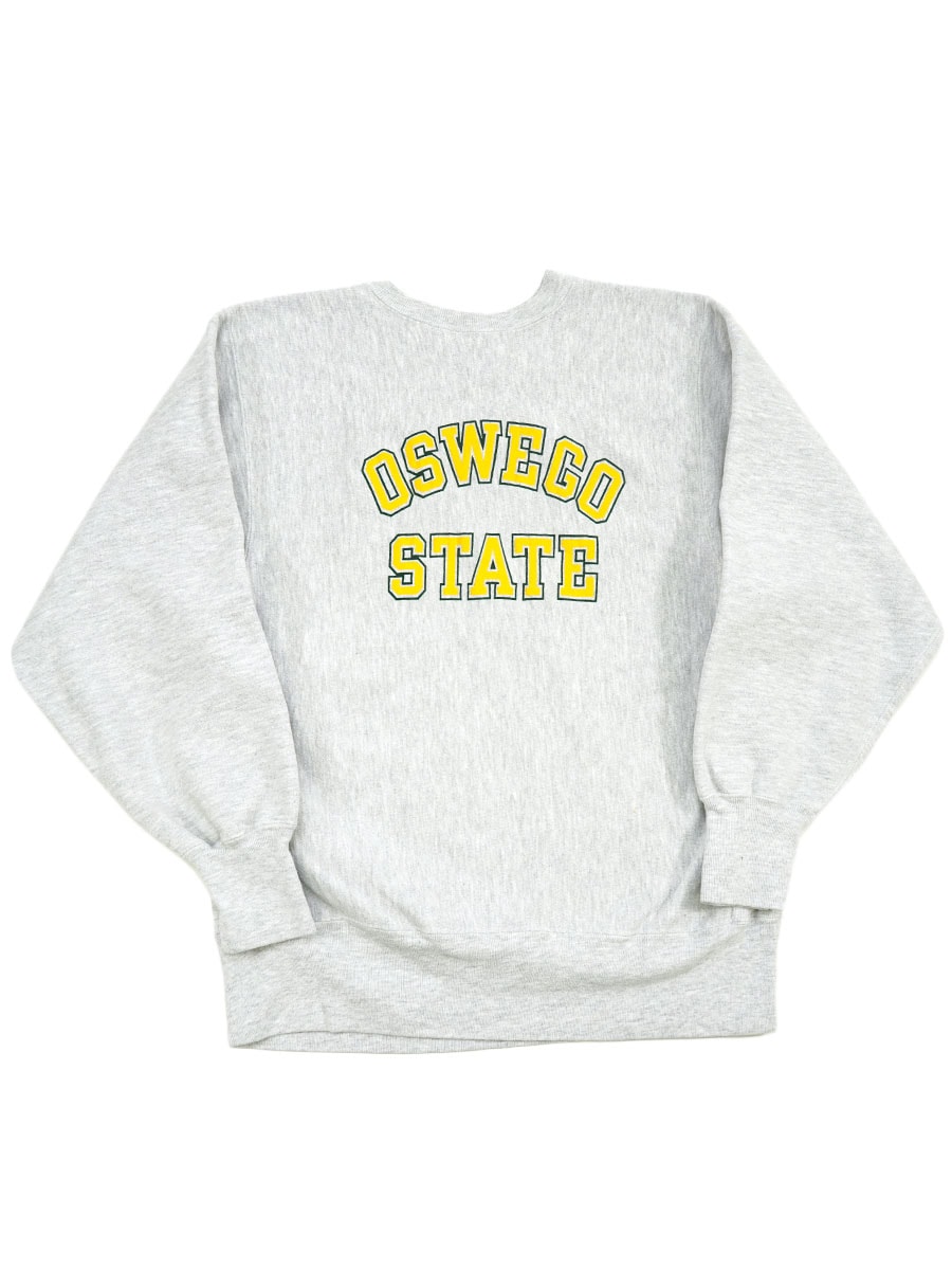 90's 刺繍タグ チャンピオンRW ''OSWEGO STATE'' 表記(L) USA製