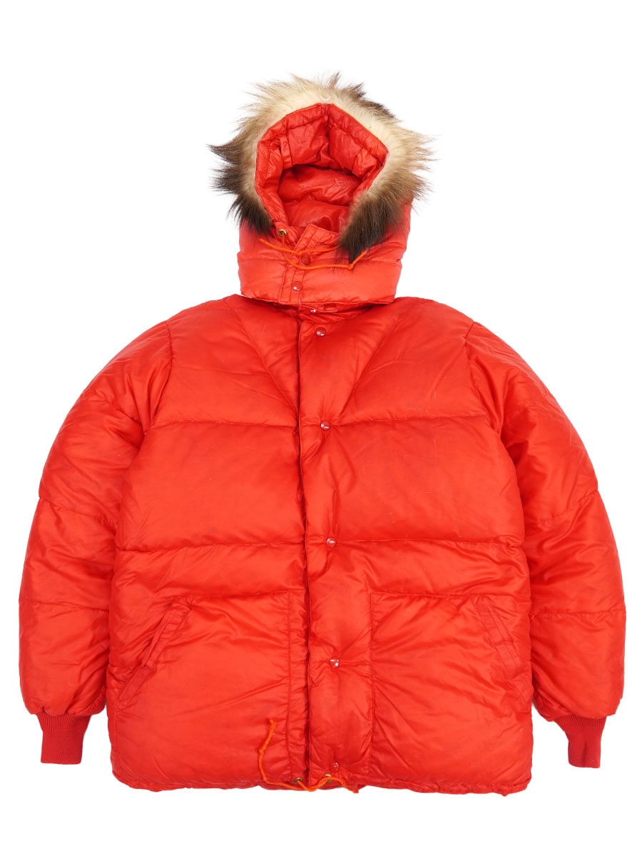 60's Recreational Equipment 筆記体タグ ファーフード付き ダウン