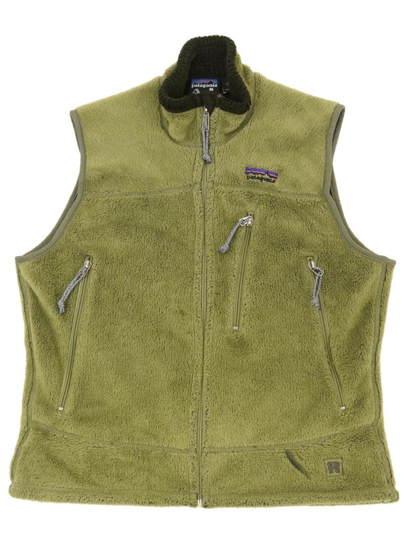 01 パタゴニア R4ベスト フィールドグリーン 表記(S) USA製 | NEW ITEM