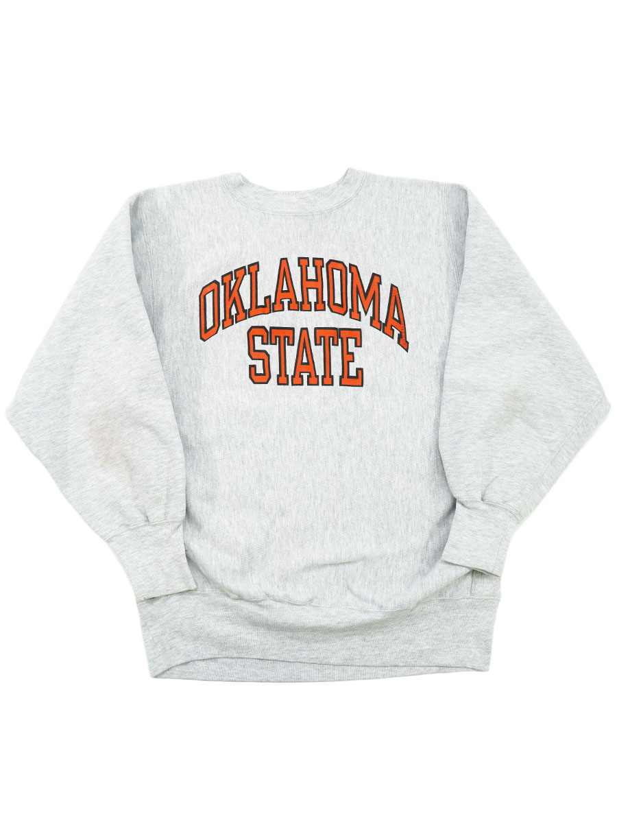 90's 刺繍タグ チャンピオンRW ''OKLAHOMA STATE'' 表記(XL) USA製