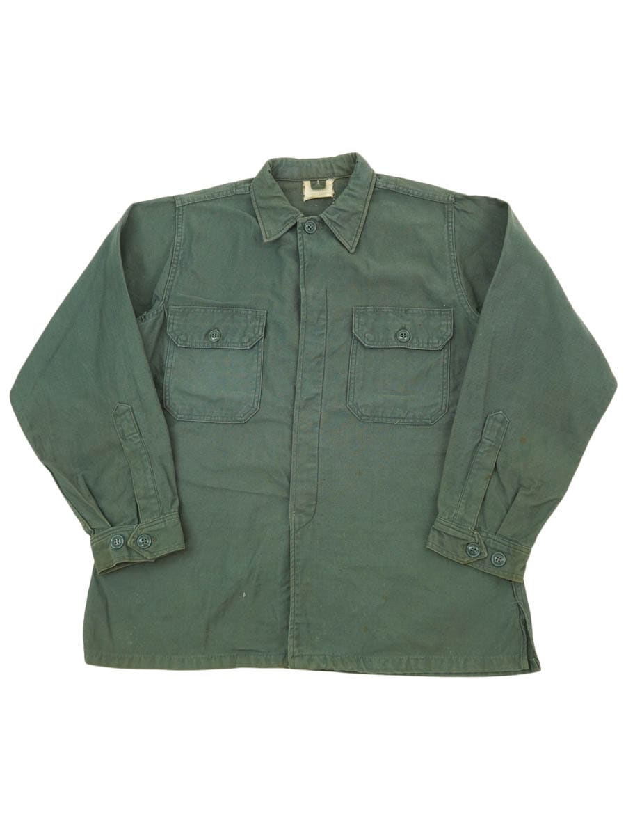 50's～ U.S.AIR FORCE ユーティリティシャツ セージグリーン 実寸(16位)