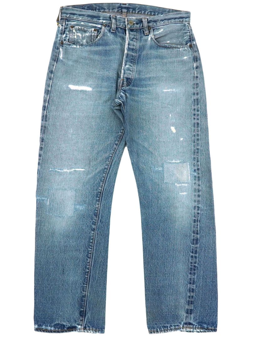 80's Levi's 501 66前期 デニムパンツ 味ありリペア 良雰囲気 表記(34x31)