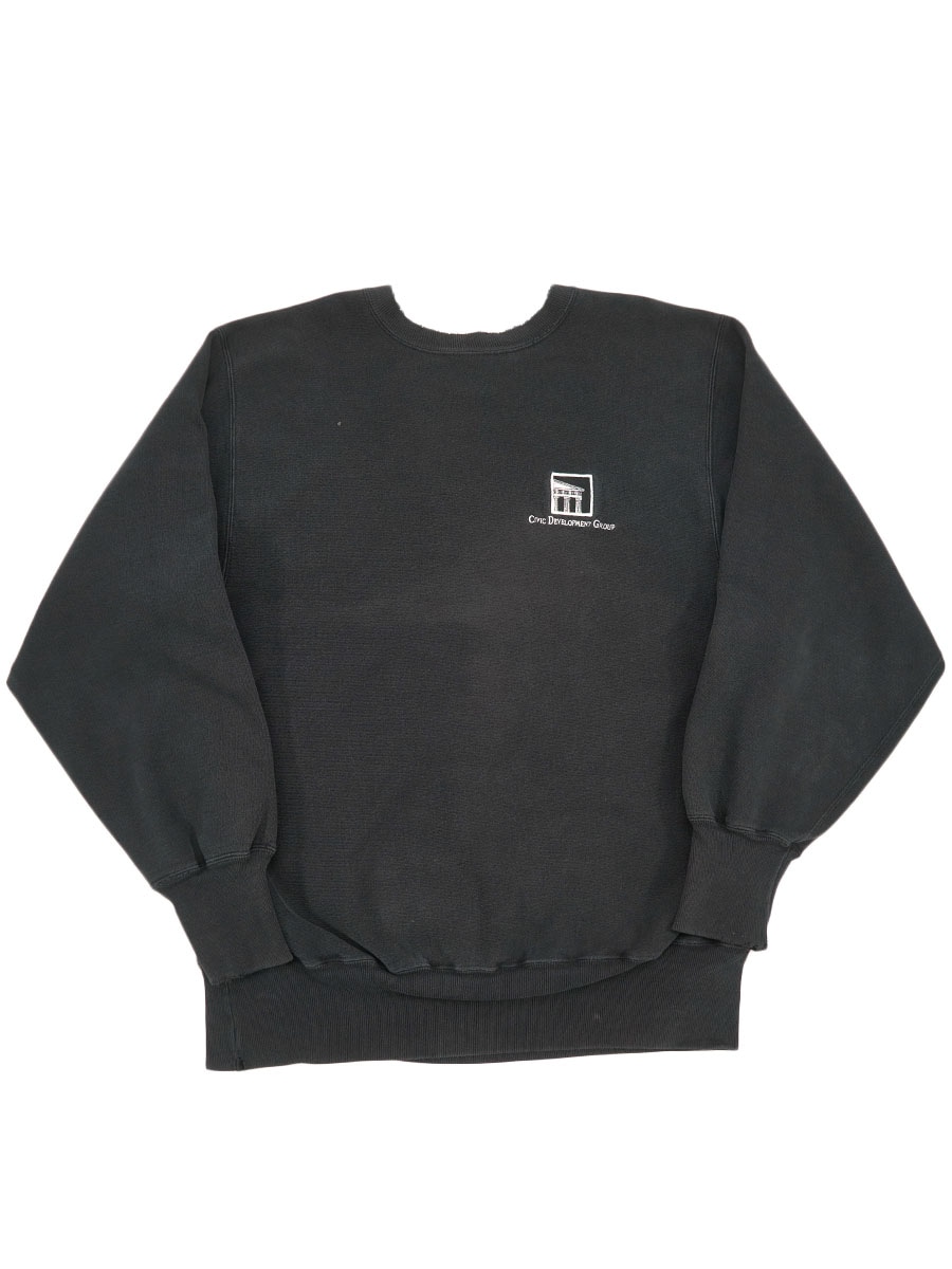 90's～ 刺繍タグ チャンピオンRW ''CIVIC DEVELOPMENT GROUP'' 黒 表記