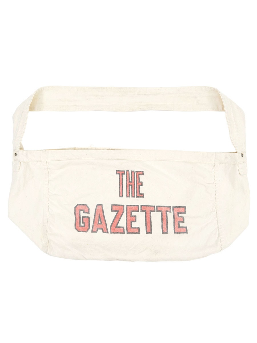 60's～ ''THE GAZETTE'' 染み込みプリント ニュースペーパーバッグ