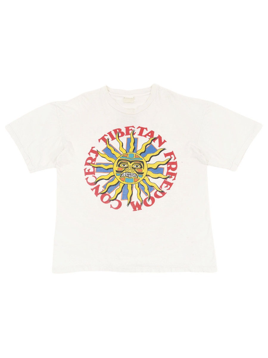 90's ''TIBETAN FREEDOM CONCERT'' 両面プリント フェスTシャツ ホワイト 実寸(XL位)