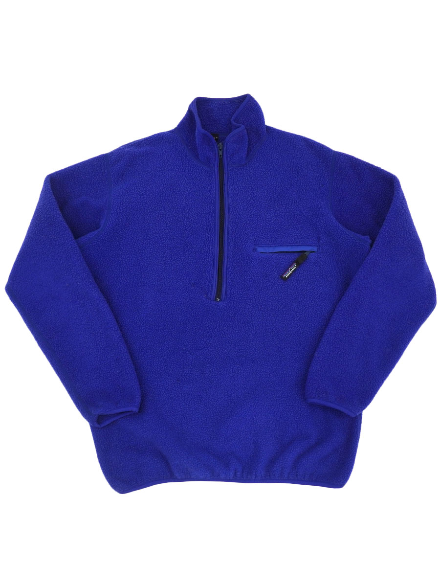 89 パタゴニア ハーフジップ フリースジャケット コバルト 表記(XL