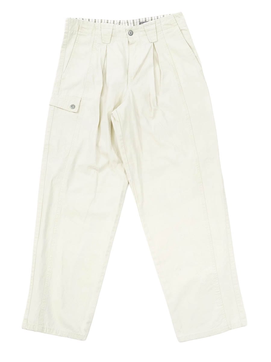 90's INTER NATIONAL CONCEPTS タック入り コットンパンツ オフ