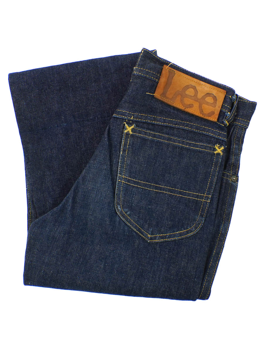 40's～ Lee センター赤タグ 股リベ ダブルニー デニムパンツ 良雰囲気