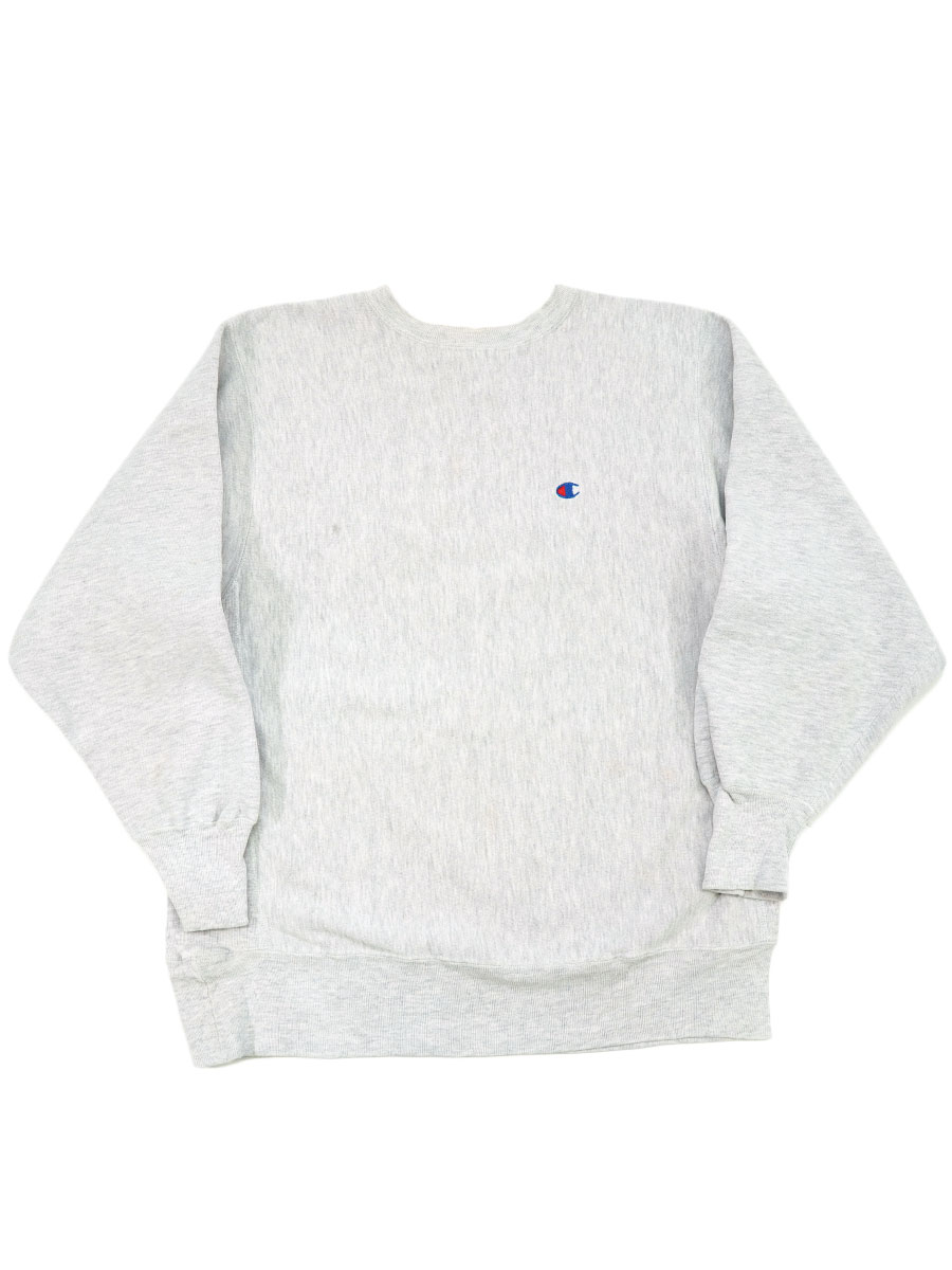 90's 刺繍タグ チャンピオンRW 無地グレー 表記(XL) USA製