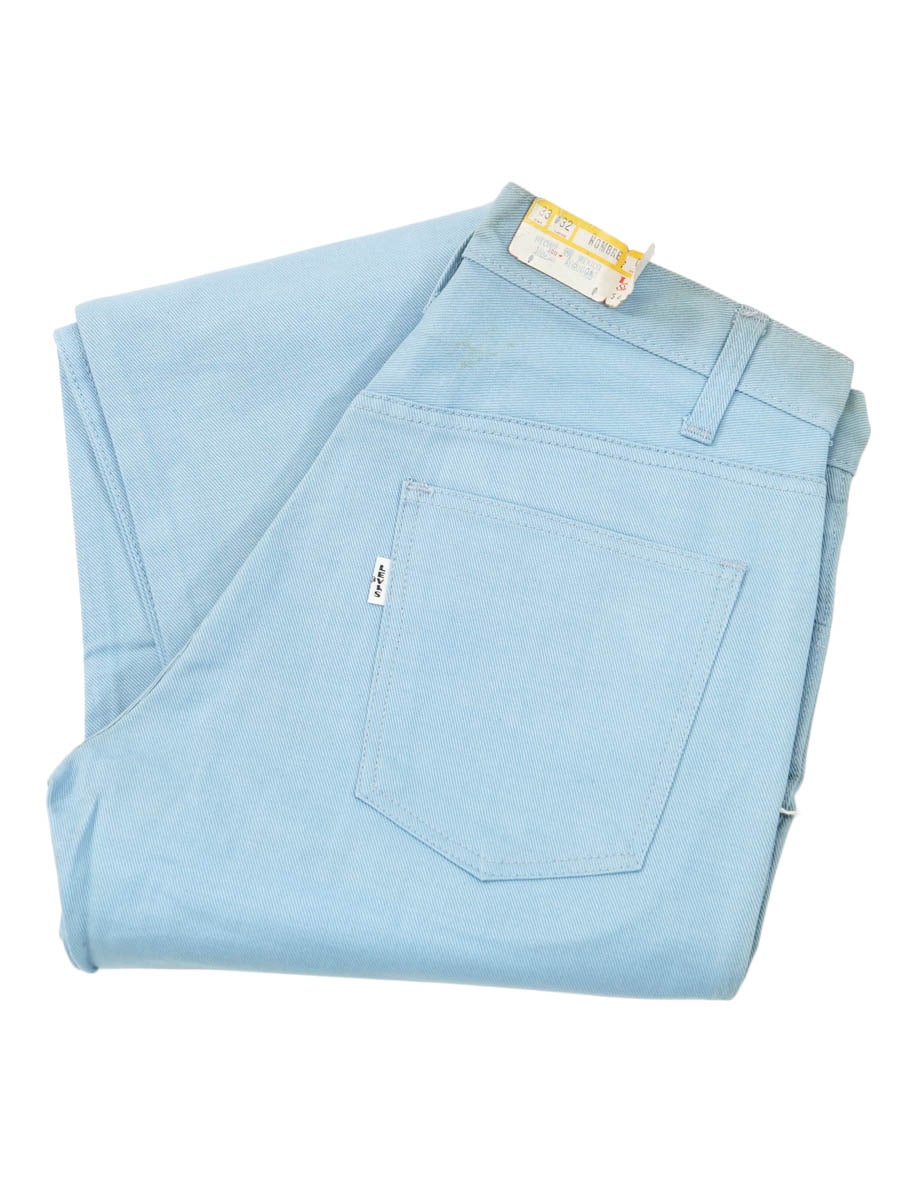 60's Levi's 518 BIG-E カツラギパンツ ライトブルー 表記(33x32) DEAD