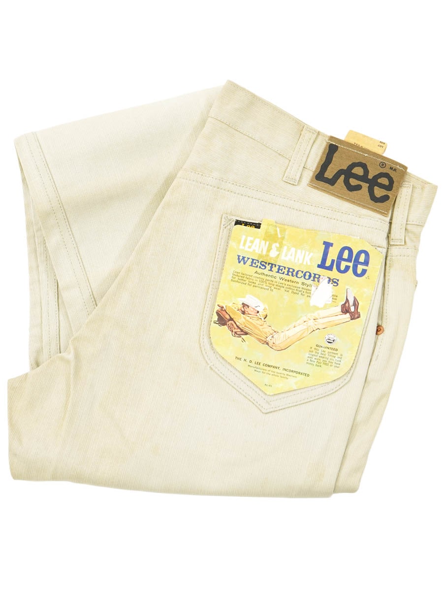 60's Lee 250Z WESTERCORDS ランダムピケパンツ アイボリー 表記(33x36