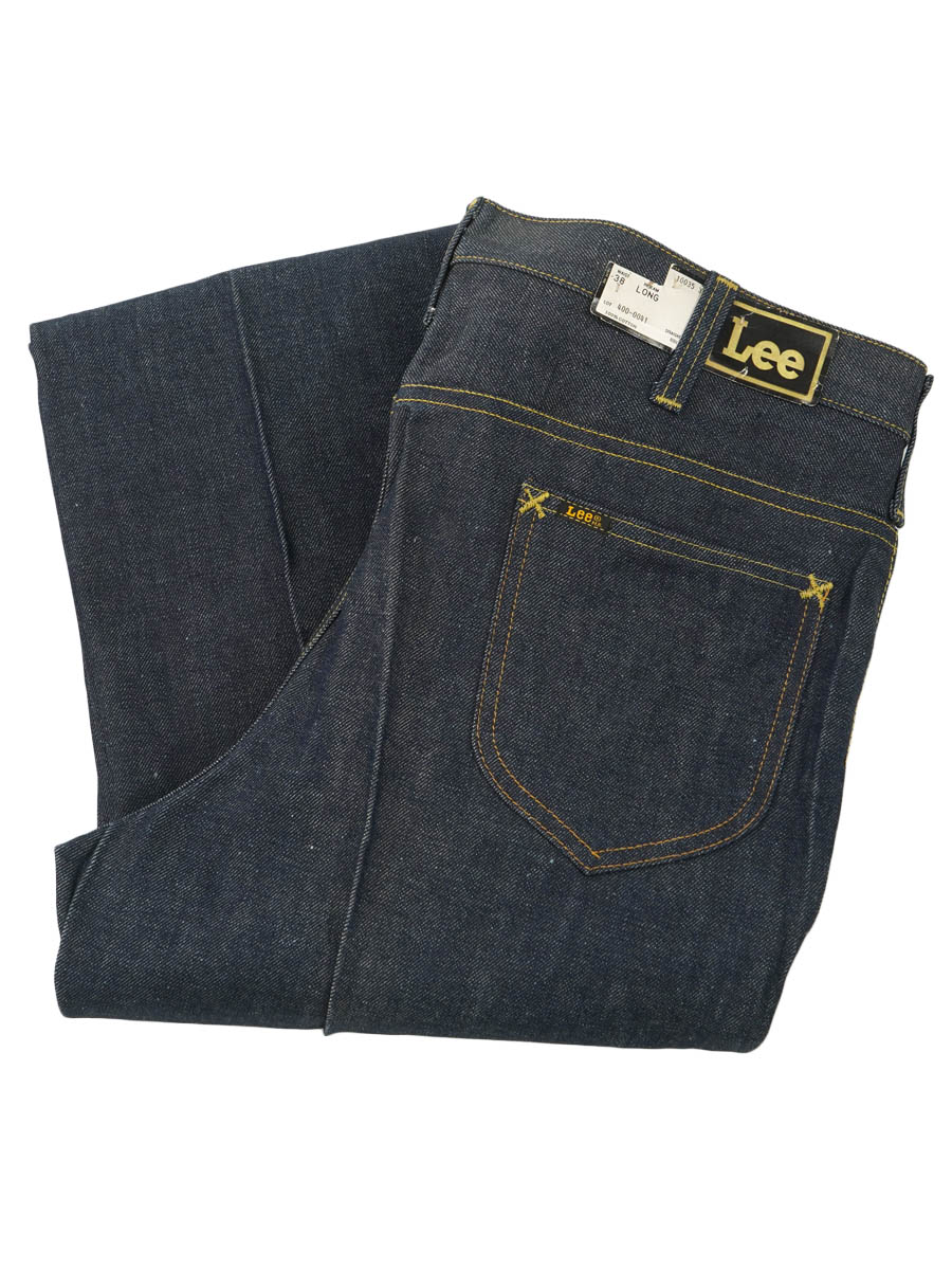 70's～ Lee 400-0041 デニムパンツ 濃紺 実寸(37x33位) DEAD