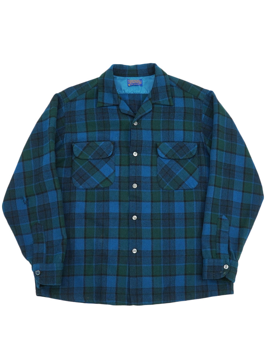 70's ペンドルトン 好配色チェック柄 ボードシャツ 表記(L) USA製