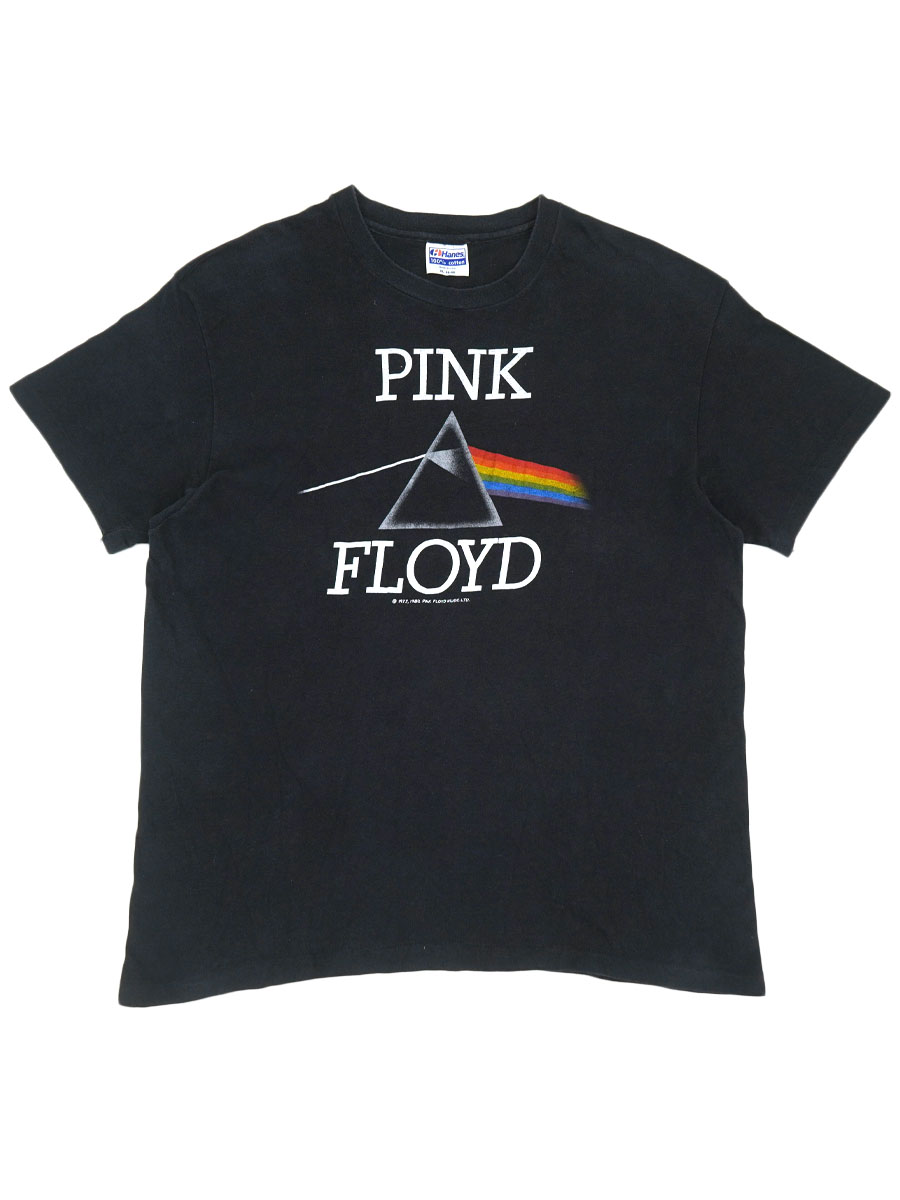 80's Hanes ピンク・フロイド ''The Dark Side of the Moon(狂気)'' プリントTシャツ ブラック 表記(XL) USA製