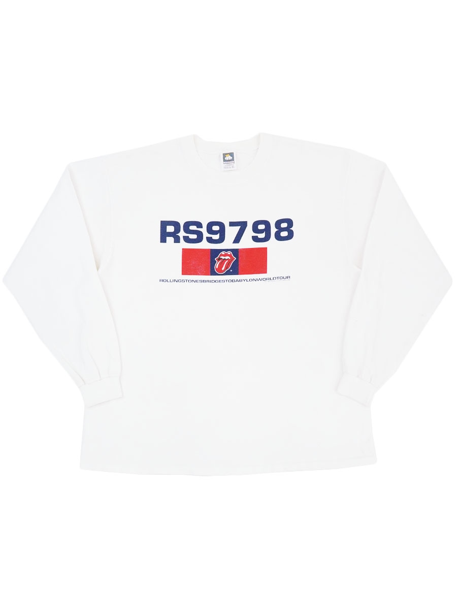 90's COTTON DELUXE ローリング・ストーンズ ''RS9798'' ロングスリーブTシャツ ホワイト 表記(XL) USA製