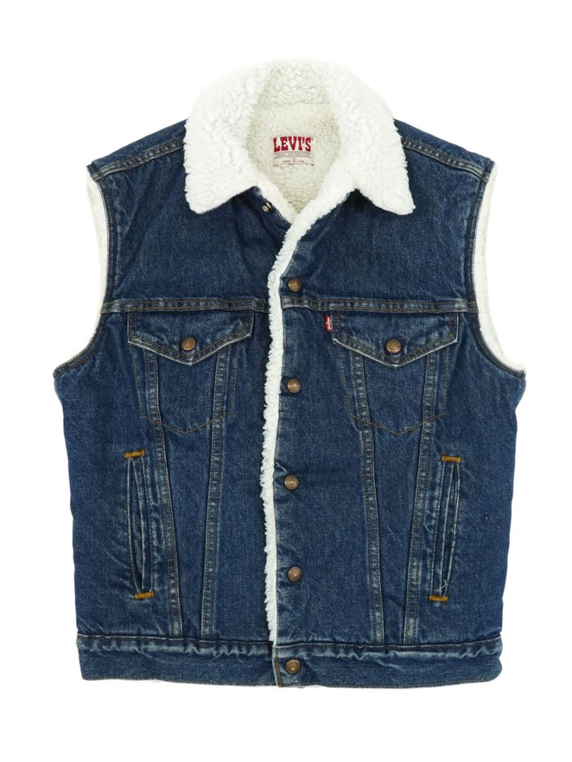 80's Levi's 60511 デニムボアベスト 表記(S)