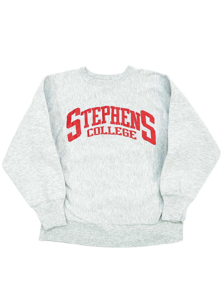 80's プリントタグ チャンピオンRW ''STEPHENS COLLEGE'' 表記(L) USA製