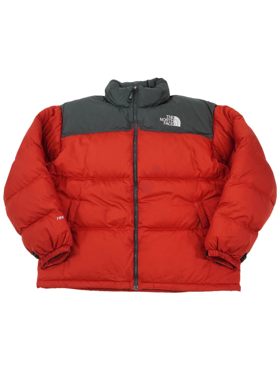 00's THE NORTH FACE 700フィル ヌプシジャケット レッド 表記(XXL