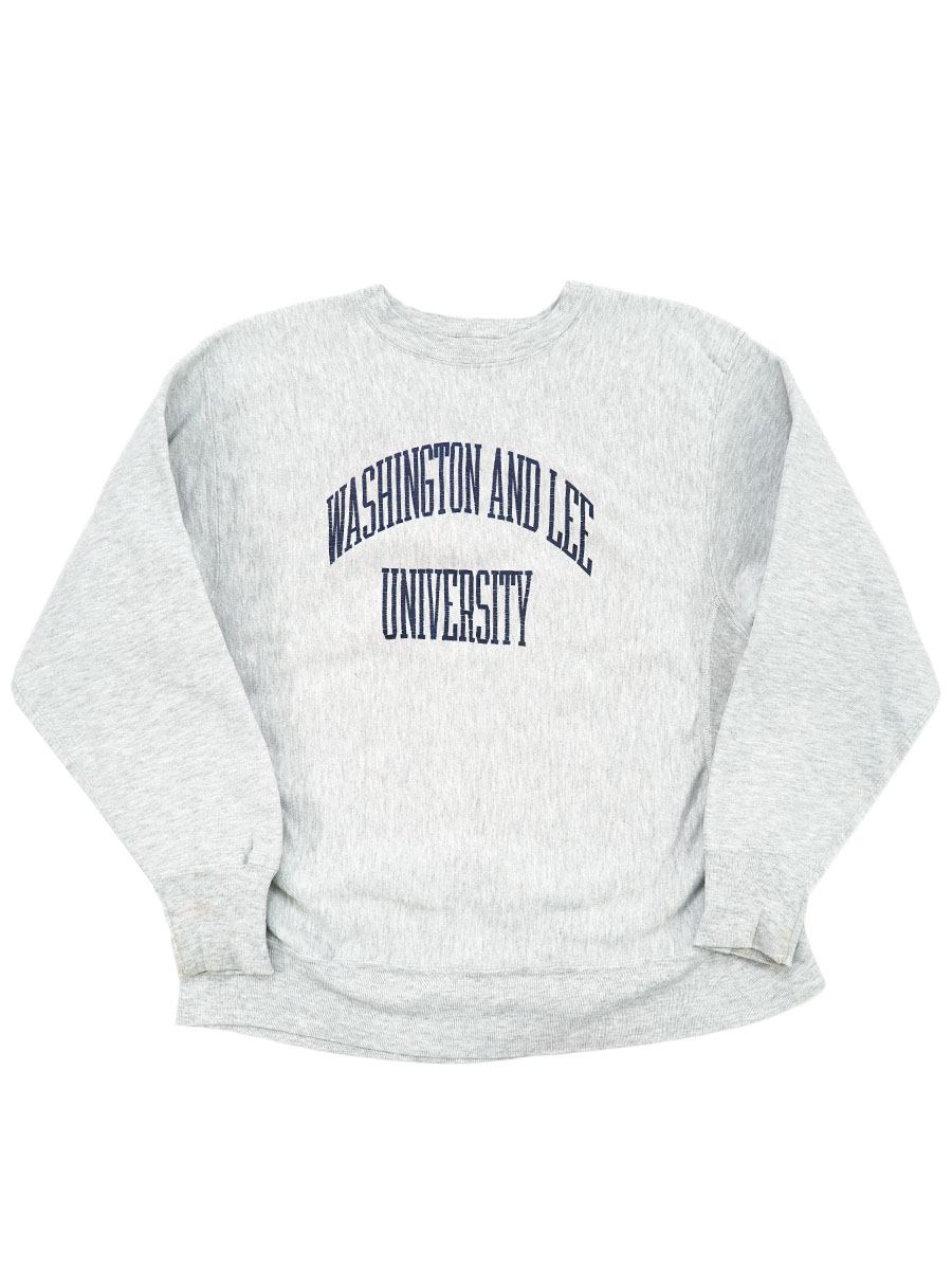 80's プリントタグ チャンピオンRW ''WASHINGTON AND LEE UNIVERSITY'' 表記(L) USA製