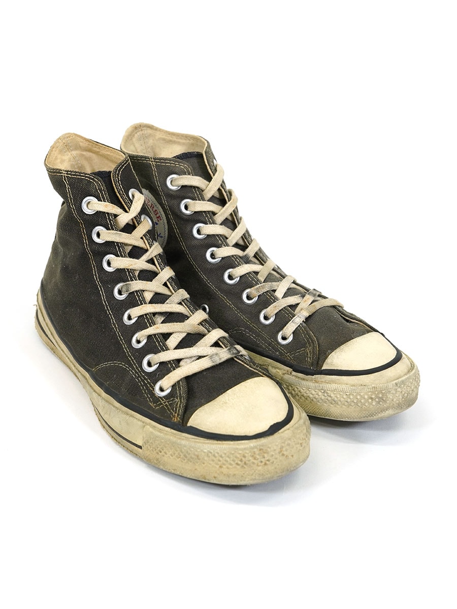 70's コンバース チャックテイラーHI ブラック 表記(6 1/2) USA製