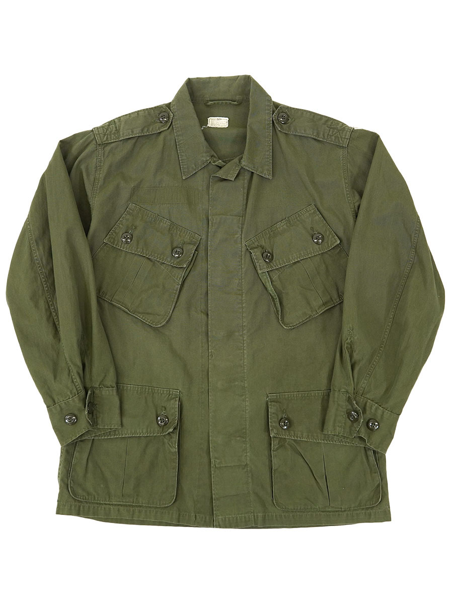 64 U.S.ARMY ジャングルファティーグジャケット 1st 表記(SMALL-SHORT