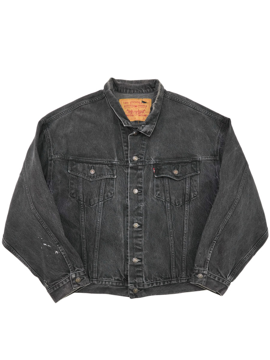 90's Levi's 70598 4ポケ ブラックデニムジャケット 表記(XL) デカパッチ USA製